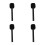 4Pcs Black Mic Handle Mounts Portable Sponge Plastic for Home 8