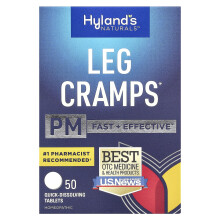 Calambas da Noite da Hyland's Naturals, 50 Comprimidos de Dissolução Rápida