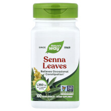 Nature's Way, Senna Leaves, 100 Vegan Capsules (450 mg per Capsule)