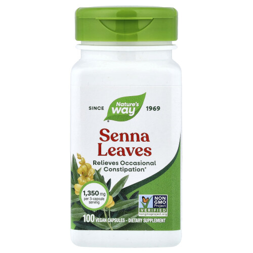 Nature's Way, Φύλλα Σέννα, 100 Βεγανικές Καψούλες (450 mg ανά Καψούλη)