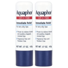 Aquaphor, Lip Repair Stick, Immediate Relief, 2 Sticks, 0.17 oz (4.8 g)