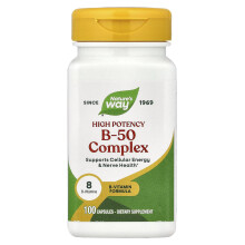 Nature's Way, B-50-Komplex, 100 Kapseln