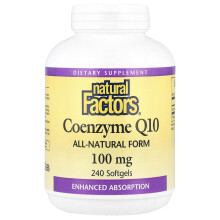 Natural Factors, Koenzym Q10, 100 mg, 240 Softgels