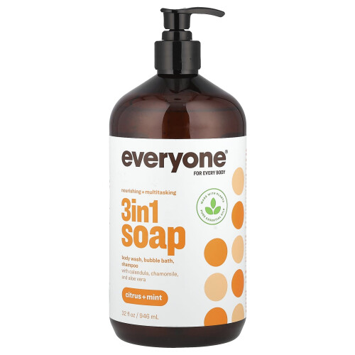 Everyone, 3 σε 1 Σαμπουνιέρα, Citrus + Mint, 32 fl oz (946 ml)