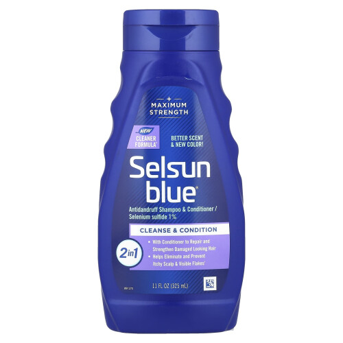 Selsun Blue, Αντιδάντραφ Σαμπουάν & Κοντιόνερ, 11 fl oz (325 ml)