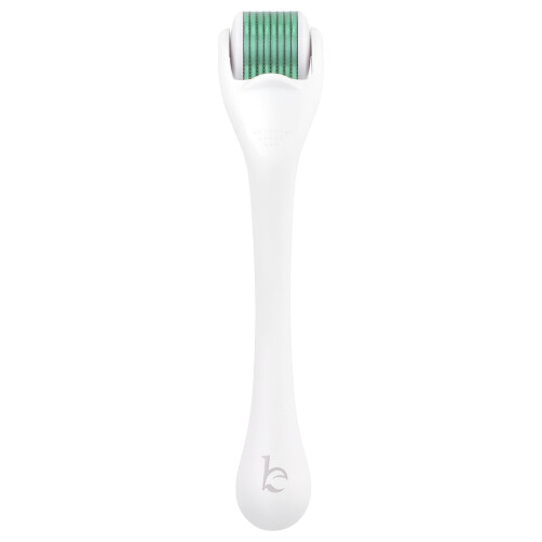 beauty by earth Microneedle Derma Roller con Aros de Acero Inoxidable de 0.25 MM, 1 Roller