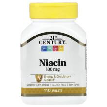 21st Century, Niacin, 100 mg, 110 Tabletten