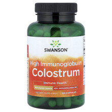 Swanson, Vysoká Imunoglobulínová Kolostrum, 500 mg, 120 Kapsuliek