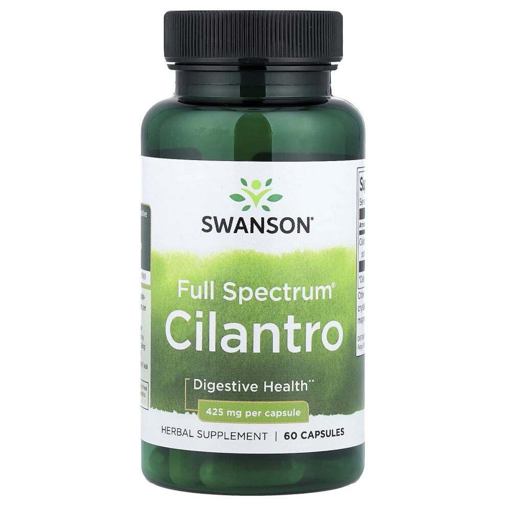 Swanson Full Spectrum Cilantro, 425Mg - 60 Caps