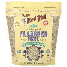 Bob's Red Mill, Harina de Semillas de Lino Orgánica, Entera Molido, 32 oz (907 g)