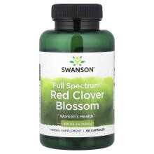 Swanson, Plný Spektrum Red Clover Blossom, 430 mg, 90 Kapsul