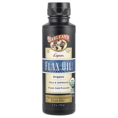 Barlean's, Οργανική Λιγνά Φλαξ Οϊλ Σουπλέμεντ, 8 fl oz (236 ml)
