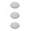 3Pcs Modern Stainless Steel Stool Seat Replacement Round Silver 6