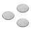3Pcs Modern Stainless Steel Stool Seat Replacement Round Silver 9