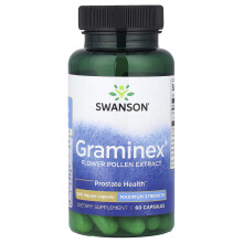 Swanson, Graminex-Blütenpollen-Extrakt, Maximum-Stärke, 500 mg, 60 Kapseln