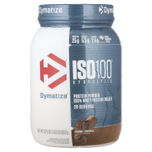 ISO100 Hydrolyzed di Dymatize, 100% Proteina Isolata di Latte, Cioccolato Gourmet, 1,4 lb (640 g)