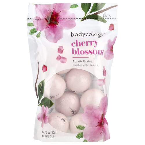 Bodycology, Kersentuin, 8 badvlokken, 2,1 oz (60 g)