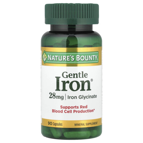 Nature's Bounty, Ferro Suave, 28 mg, 90 Comprimidos