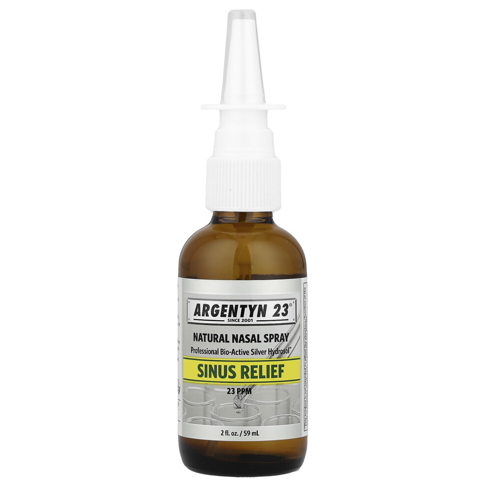 Sovereign Silver Silver Sovereign Argentyn 23, Natural Nasal Spray, Sinus Relief, 2 Fl Oz (59 Ml)