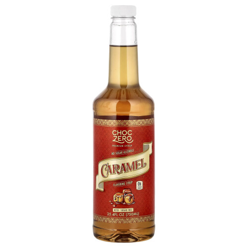 ChocZero, Maustus Siirappi, Karamelli, 26.5 oz (750 ml)