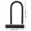 Xiyztok Heavy Duty Mounting Bracket Bicycle Locks, Black (U Lock ) 8