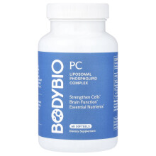 BodyBio, PC, Liposomaal Fosfolipide Complex, 60 Genetisch Onveranderde Zachte Capsules