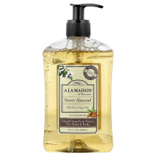 A La Maison de Provence, Vloeibare Zeep Voor Hand & Lichaam, Zoete Amandel, 16,9 fl oz (500 ml)