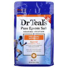 Dr. Teal's, Solução de Sal de Epsom Puro, Pre e Pós Treino, Citrus & Menta, 3 lbs (1,36 kg)