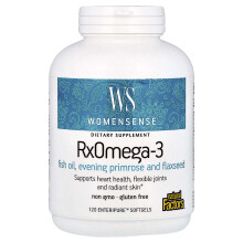 Natural Factors, WomenSense, RxOmega-3, 120 Enteripure Softgels