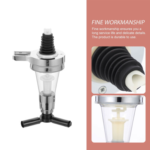 Fyrkantigt transparent spritdispenserställ – 45 ml 2