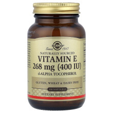 Solgar, Vitamina E, 268 mg (400 IU), 100 Celle morbide