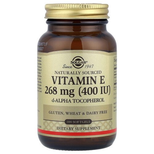 Solgar Solgar, Vitamiini E, 268 mg (400 IU), 100 Pehmolevyä