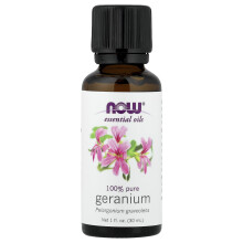 NOW Foods, Essentiële Olien, Geranium, 1 fl oz (30 ml)