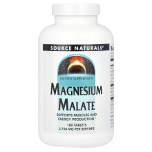 Source Naturals, Magnézium malát, 180 tabletta