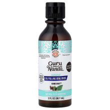 GuruNanda, Naturlig Olja Pulling Mundvatten, Odlat Mint, 3 fl oz (88,7 ml)