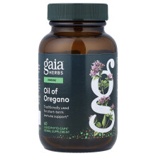 Gaia Herbs, Óleo de Oregano, 60 Cápsulas Liquidas Phyto-