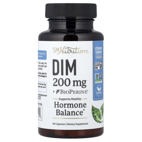SMNutrition, DIM + BioPerine, 200 mg , 60 Capsule