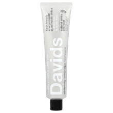 Davids Natural Toothpaste, Premium Natural Toothpaste, Peppermint + Charcoal, 5,25 oz (149 g)