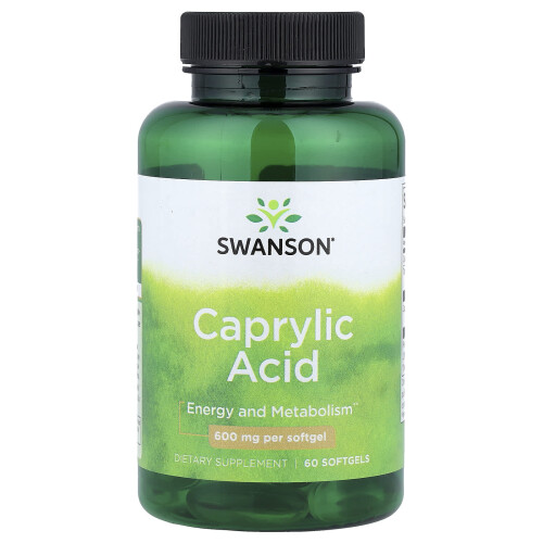 Swanson, Acido Caprilico, 600 mg, 60 Cappucci