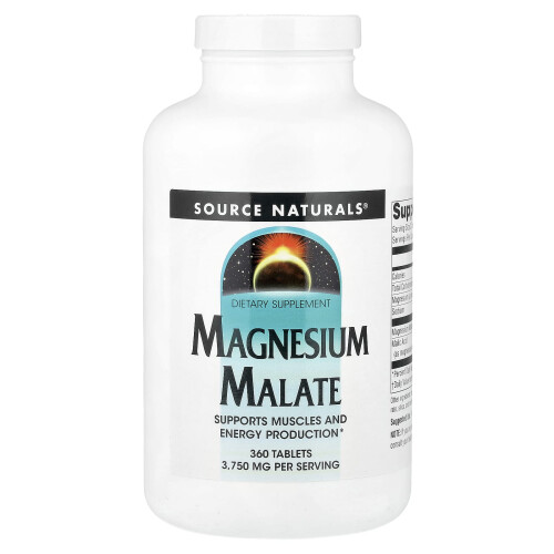 Source Naturals, Μαγνήσιο Μαλάτη, 360 Φύλλα (1,250 mg ανά Φύλλο)