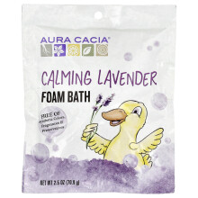 Aura Cacia, Foam Bath, Beroligende Lavendel, 2,5 oz (70,9 g)