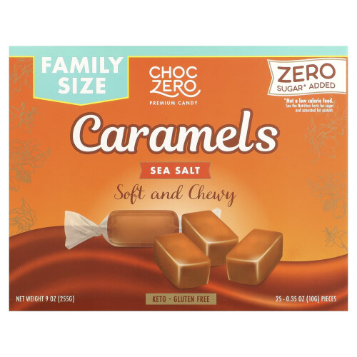 ChocZero, Caramelize Soft Sea Salt, 9 oz (255 g)