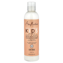 SheaMoisture, Shampoo e Condizionatore per Capelli 2-in-1 per Bambini, Cocco e Hibisco, 8 fl oz (237 ml)