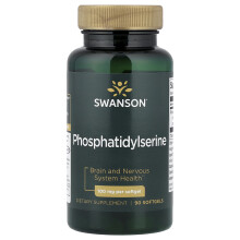 Swanson, Phosphatidylserin, 100 mg, 90 Weichgel
