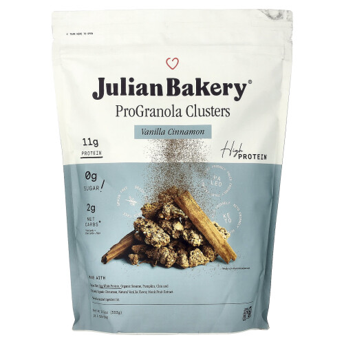 Γιουλιαν Μπέκι, Pro Granola, Vanilla Cinnamon Cluster, 19.5 oz (553 g)