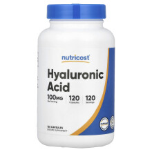 Nutricost, Hyaluronzuur, 100 mg, 120 Capsules