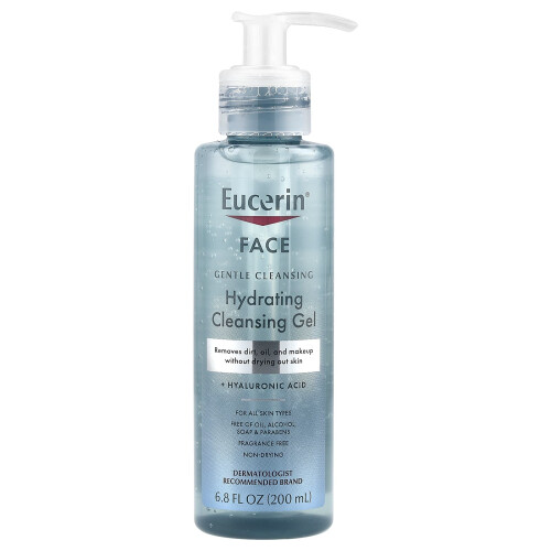 Eucerin Eucerin, Hydrating Cleansing Gel + Υαλουρικό Οξύ, 6.8 fl oz (200 ml)