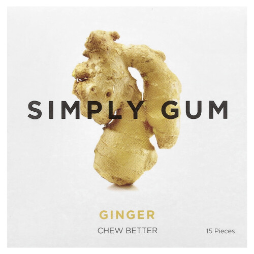 Simply Gum, Γάλαγμα, Ginger , 15 Τμήματα
