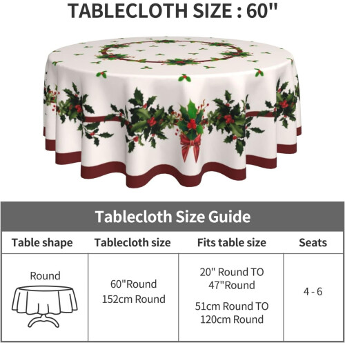 Rechteckige Tischdecke, Boho-Muster, Polyester, 152 cm 2