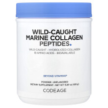 Codeage, Peptidi di Collagene Marino Catturato in Rete, Polvere Unflavored, 15.87 oz (450 g)